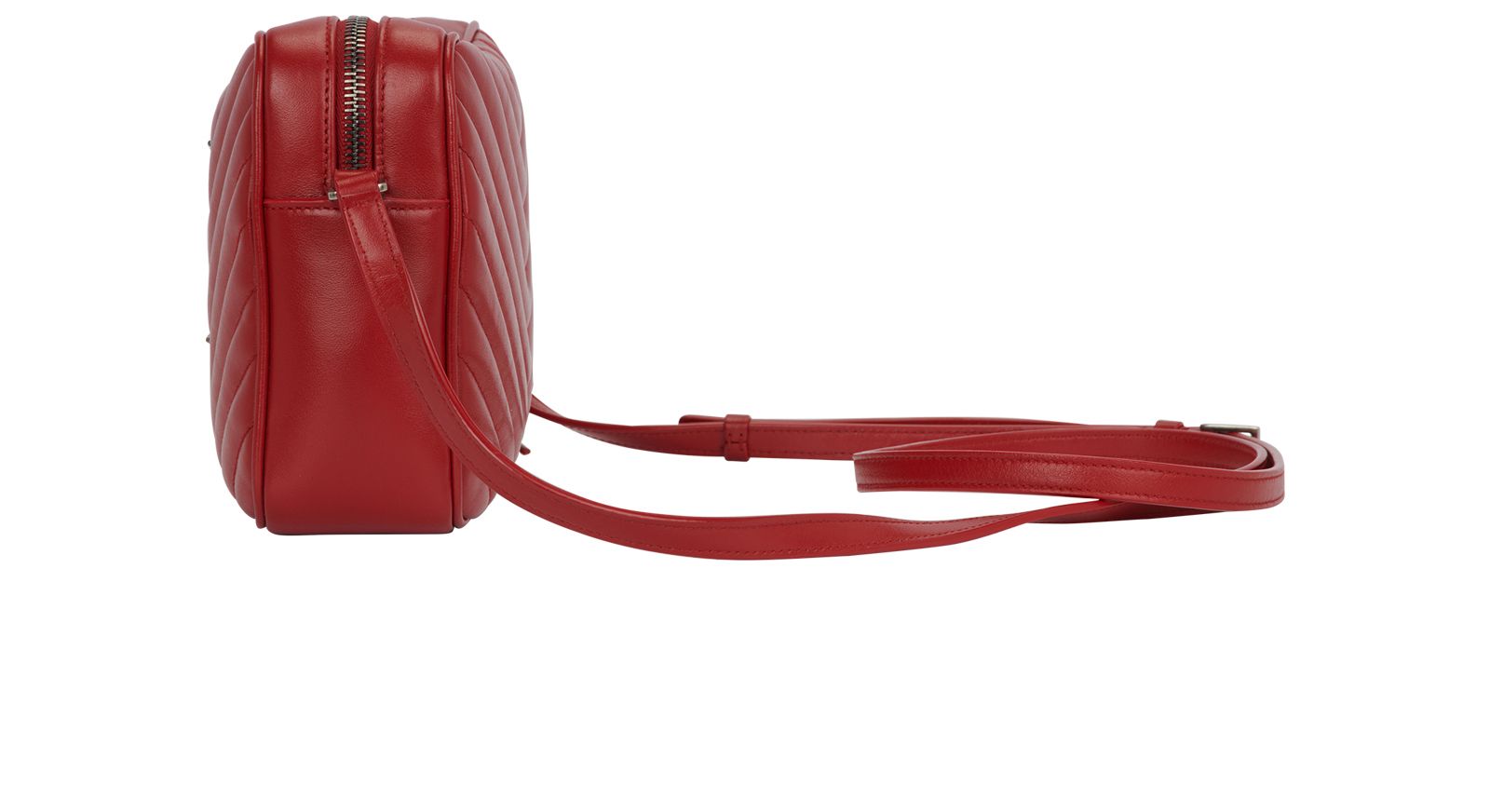Lou Tassel Camera Bag, &pound;720, Handbags, Red, Leather, Bottom view
